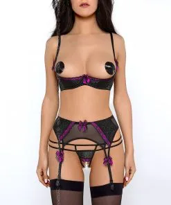 Axami String Ficelle Ouvert Cassis 6 Axami String Ficelle Ouvert Cassis -Promos Soutien-gorge Boutique ensemble 2 cassis axami 1