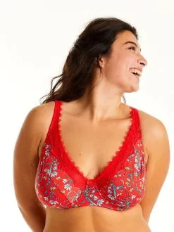 POMM'POIRE Soutien-gorge à Armatures Rouge