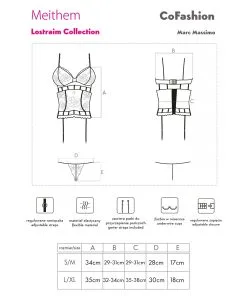 CoFashion Guêpière Et String Meithem 5 CoFashion Guêpière Et String Meithem -Promos Soutien-gorge Boutique meithem size