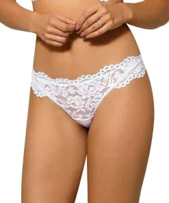 Roza String En Dentelle Newia -Promos Soutien-gorge Boutique newia string white