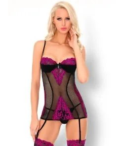 CoFashion Nuisette Porte-jarretelles Et String Sidonia